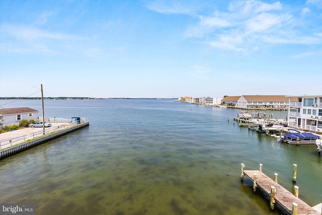 220 25th St Unit D, Ocean City, MD 21842 - dock area featuring a water view