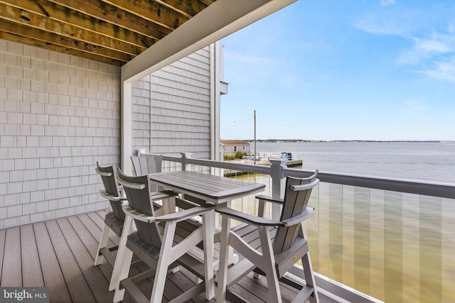 220 25th St Unit D, Ocean City, MD 21842 - deck featuring a water view