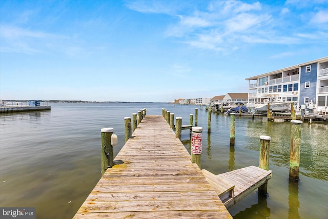 220 25th St Unit D, Ocean City, MD 21842 - dock featuring a water view
