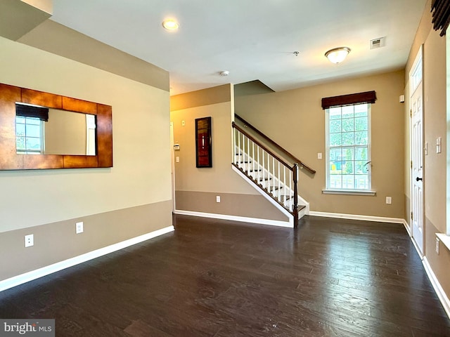 331 Lenape Way, Claymont, DE 19703 - entrance foyer with wood finished floors, stairway, and recessed lighting