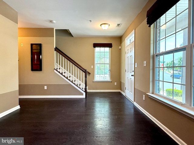 331 Lenape Way, Claymont, DE 19703 - entrance foyer featuring plenty of natural light, stairs, and wood finished floors