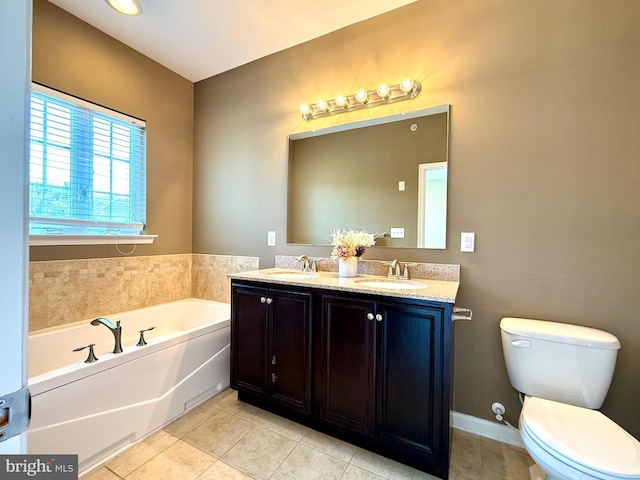 331 Lenape Way, Claymont, DE 19703 - full bath featuring tile patterned flooring, a garden tub, and double vanity