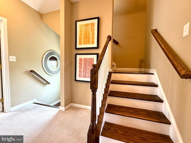 331 Lenape Way, Claymont, DE 19703 - stairs with carpet flooring and baseboards