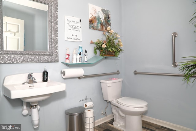 146 Skyline Dr, New Holland, PA 17557 - half bathroom with wood finished floors