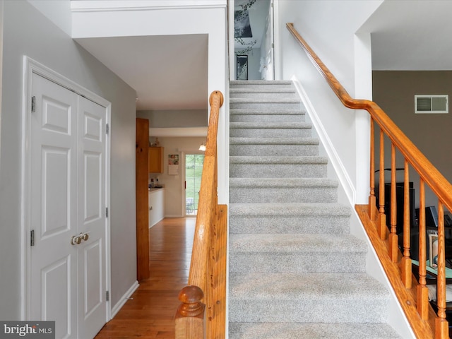 6 Thompson Ct, Boonsboro, MD 21713 - stairway with wood finished floors and baseboards