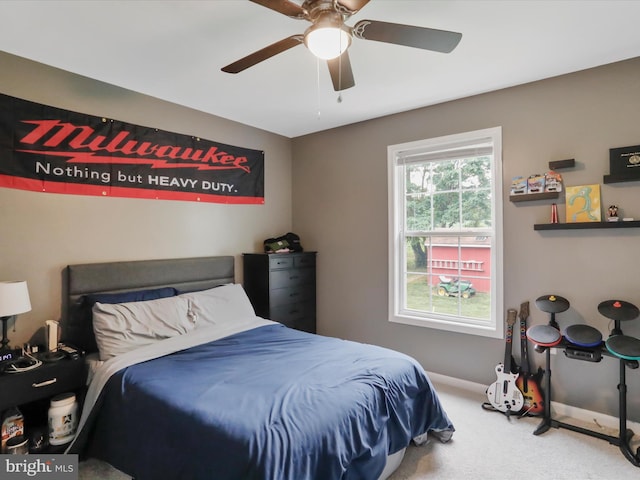 6 Thompson Ct, Boonsboro, MD 21713 - carpeted bedroom with baseboards and a ceiling fan