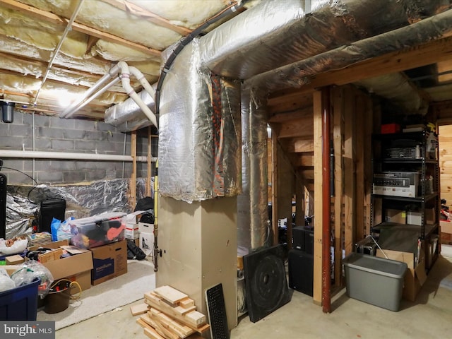 6 Thompson Ct, Boonsboro, MD 21713 - unfinished basement featuring concrete block wall
