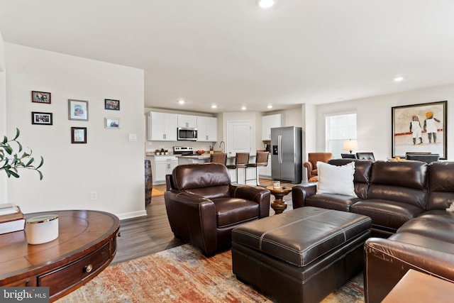 9 American Ave, Carlisle, PA 17013 - living area with light wood finished floors and recessed lighting