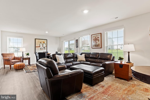 9 American Ave, Carlisle, PA 17013 - living room featuring healthy amount of natural light, wood finished floors, and recessed lighting