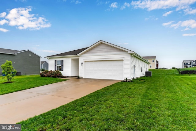9 American Ave, Carlisle, PA 17013 - single story home featuring a garage, a front yard, and concrete driveway