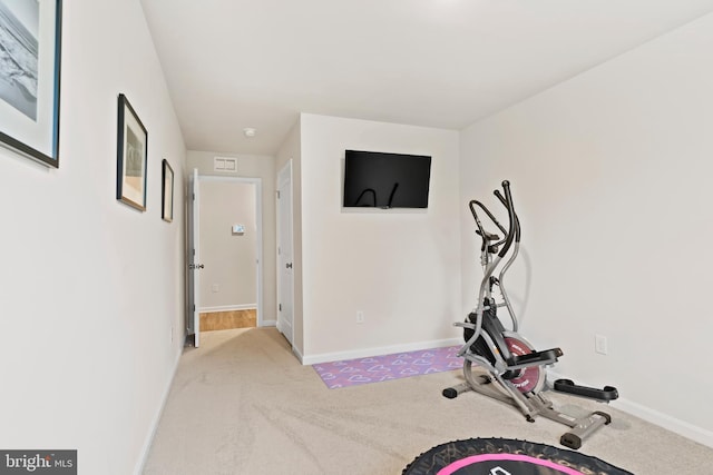 9 American Ave, Carlisle, PA 17013 - workout room featuring carpet and baseboards