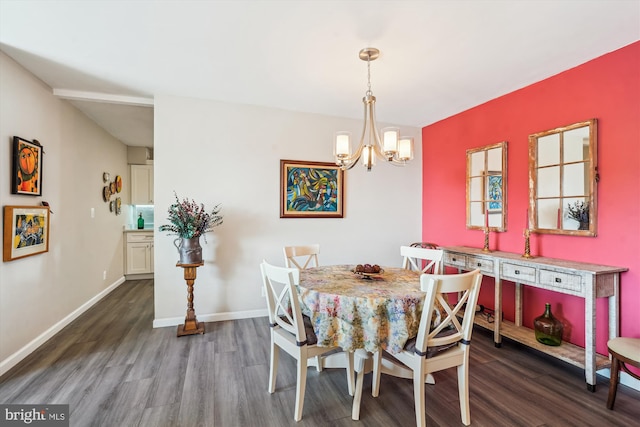 8370 Greensboro Dr Unit 1011, Mclean, VA 22102 - dining room featuring wood finished floors and a chandelier