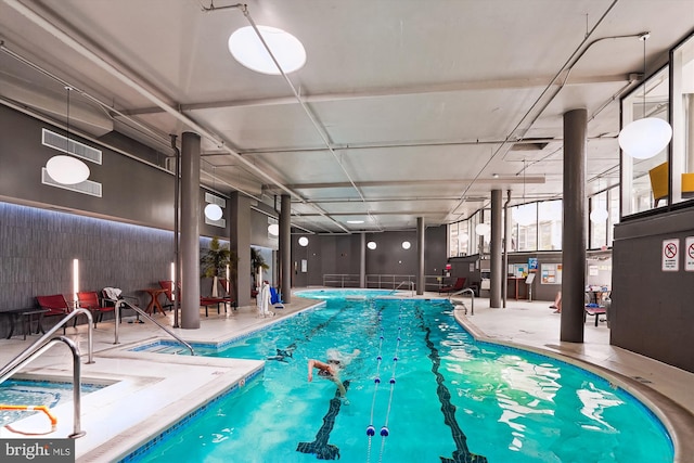 8370 Greensboro Dr Unit 1011, Mclean, VA 22102 - indoor pool with a patio area