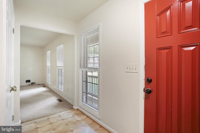 15108 Plum Tree Way, Bowie, MD 20721 - entryway featuring light carpet and baseboards