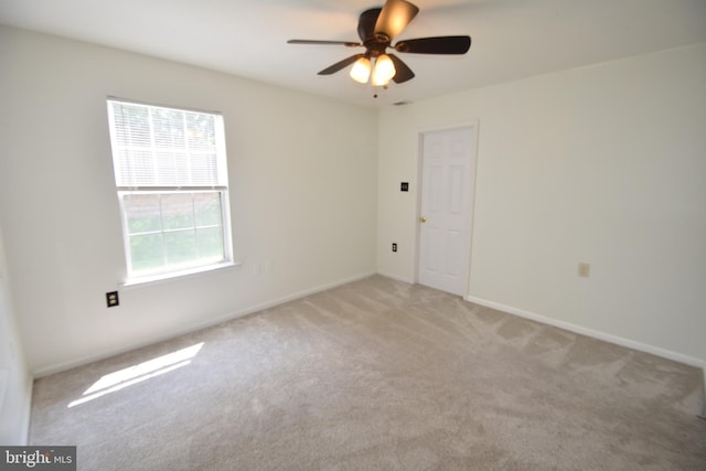 104 Rock Creek Ct, Frederick, MD 21702 - spare room featuring light colored carpet and ceiling fan