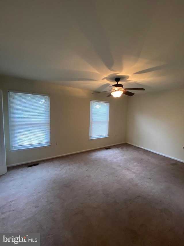 14004 Daleshire Way Unit 49, Burtonsville, MD 20866 - empty room with a ceiling fan and carpet