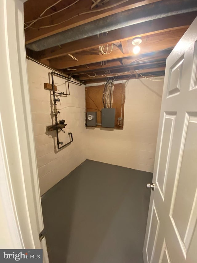 14004 Daleshire Way Unit 49, Burtonsville, MD 20866 - unfinished basement with electric panel