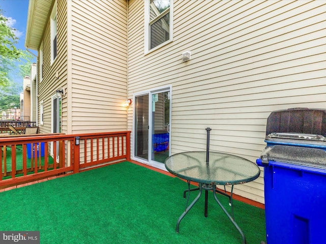 14004 Daleshire Way Unit 49, Burtonsville, MD 20866 - wooden terrace with area for grilling