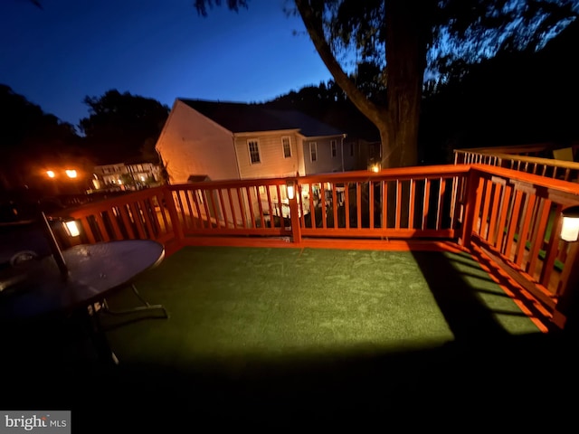 14004 Daleshire Way Unit 49, Burtonsville, MD 20866 - view of deck at twilight