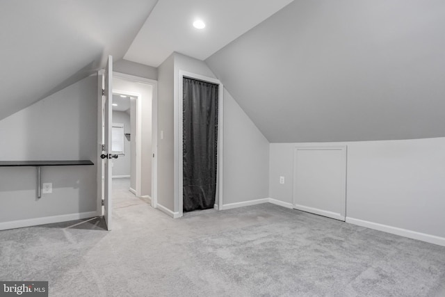 7135 Railway, Dundalk, MD 21222 - bonus room with vaulted ceiling, carpet flooring, and recessed lighting