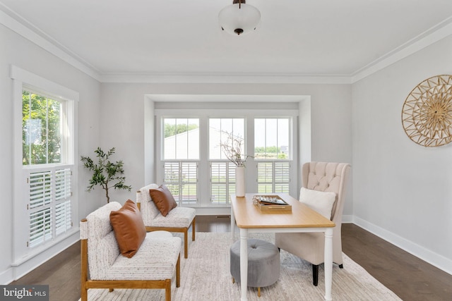 115 Saddle Ridge Ln, Fredericksburg, VA 22406 - home office with ornamental molding and wood finished floors