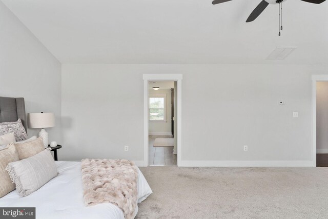 115 Saddle Ridge Ln, Fredericksburg, VA 22406 - bedroom featuring carpet floors, ensuite bath, and ceiling fan