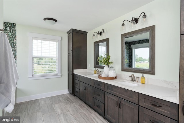 115 Saddle Ridge Ln, Fredericksburg, VA 22406 - full bath featuring double vanity and baseboards
