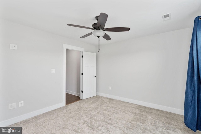 115 Saddle Ridge Ln, Fredericksburg, VA 22406 - carpeted spare room with a ceiling fan and baseboards
