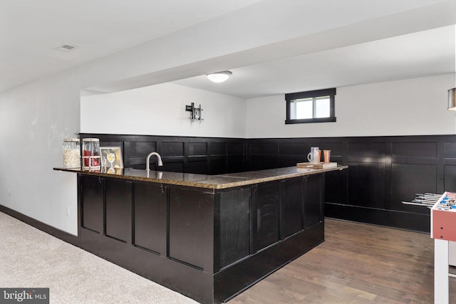 115 Saddle Ridge Ln, Fredericksburg, VA 22406 - indoor wet bar with wood finished floors