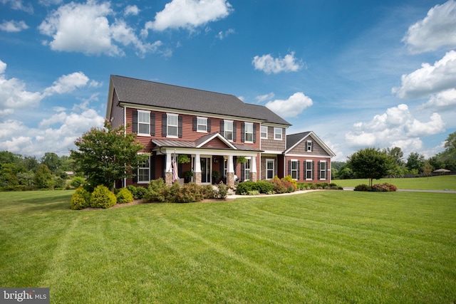 115 Saddle Ridge Ln, Fredericksburg, VA 22406 - view of front of property with a porch and a front lawn