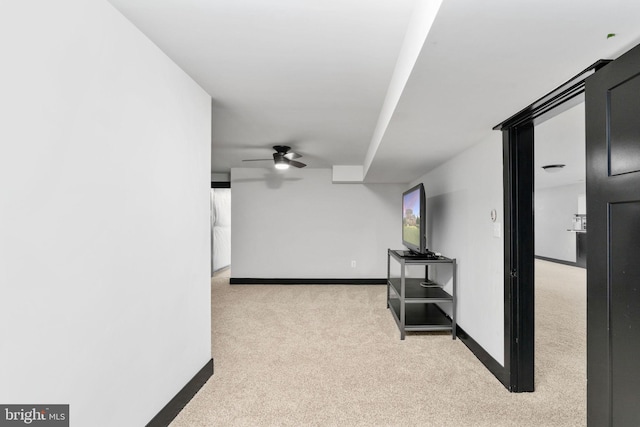 115 Saddle Ridge Ln, Fredericksburg, VA 22406 - basement featuring carpet floors and ceiling fan