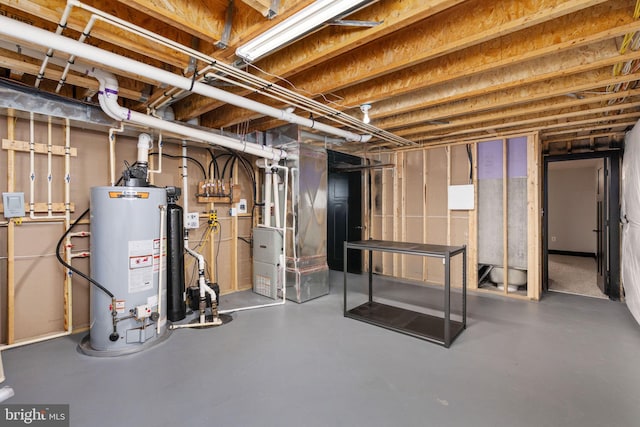 115 Saddle Ridge Ln, Fredericksburg, VA 22406 - unfinished below grade area featuring water heater and heating unit