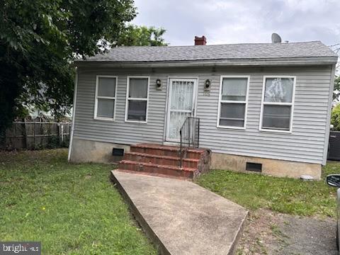 1106 Drum Ave, Capitol Heights, MD 20743 - bungalow-style home with crawl space and a chimney