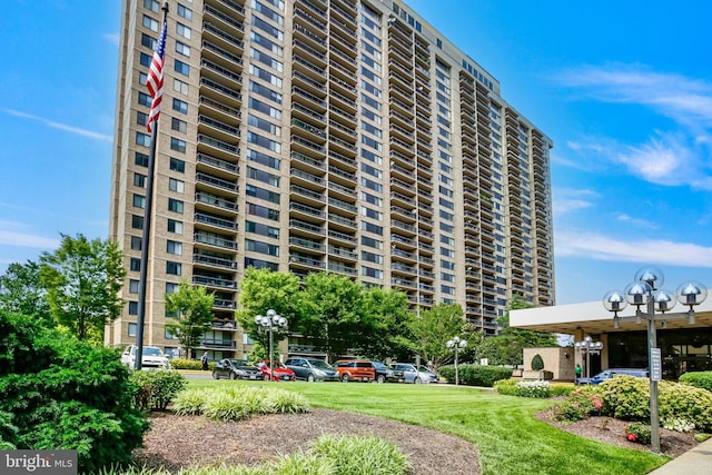 3701 S George Mason Dr Unit 205N, Falls Church, VA 22041 - view of apartment building / complex with uncovered parking
