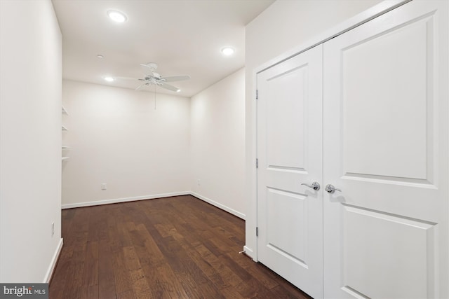 3989 Norton Pl Unit 207, Fairfax, VA 22030 - corridor featuring dark wood finished floors and recessed lighting