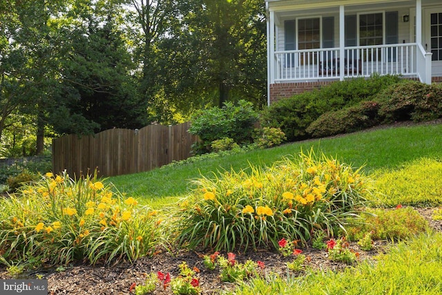 10 Frantz Ct, Fredericksburg, VA 22405 - view of yard with covered porch