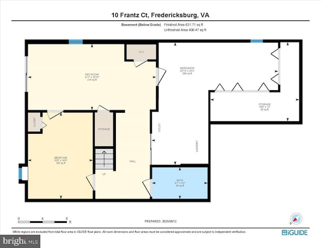 10 Frantz Ct, Fredericksburg, VA 22405 - view of property floor plan
