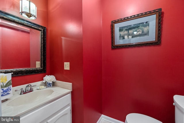 9100 Quarter Ct, Vienna, VA 22182 - half bath featuring toilet and vanity
