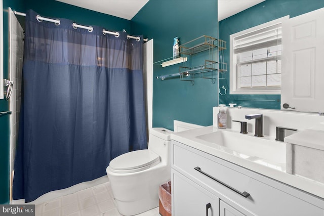 6432 Sedgwick St, Elkridge, MD 21075 - bathroom with vanity and a shower with curtain