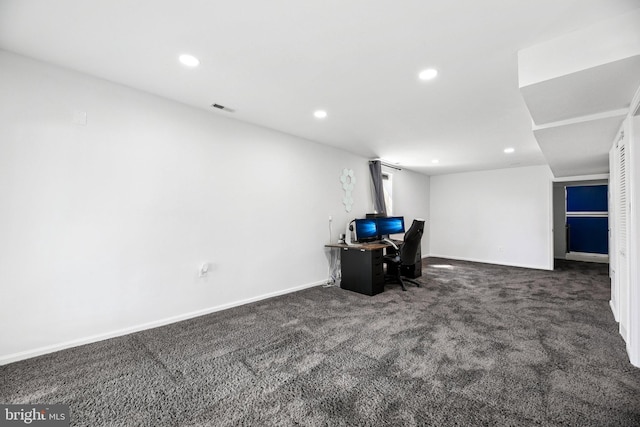 6432 Sedgwick St, Elkridge, MD 21075 - unfurnished office with carpet floors and recessed lighting