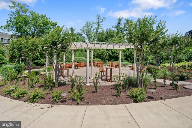 500 Overlook Park Drive 27, Oxon Hill, MD 20745 - view of patio / terrace featuring a pergola