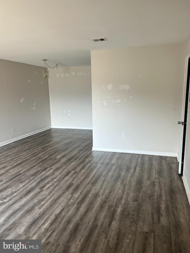 3205 Red Lion Rd, Philadelphia, PA 19114 - empty room with dark wood finished floors and baseboards