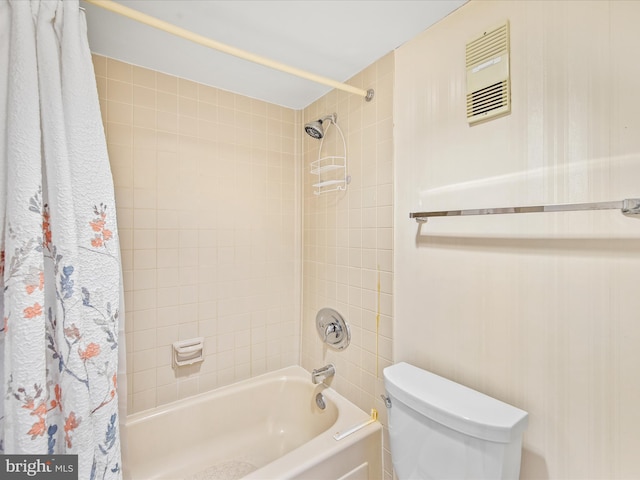 10900 Coastal Hwy Unit 814Golden, Sands, Ocean City, MD 21842 - bathroom featuring shower / tub combo and toilet