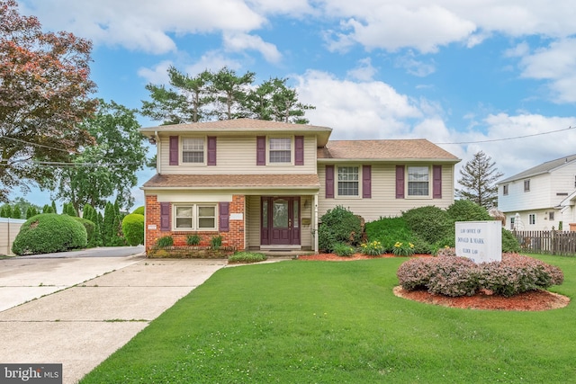 64 Warwick Rd, Stratford, NJ 08084 - split level home featuring concrete driveway and brick siding