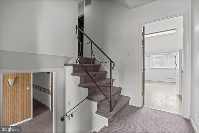 64 Warwick Rd, Stratford, NJ 08084 - stairway with carpet floors