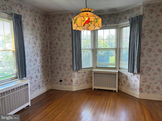 400 E Main St, Ephrata, PA 17522 - spare room with radiator heating unit, hardwood / wood-style floors, healthy amount of natural light, and crown molding