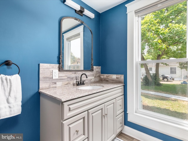 232 Crawford St, Strasburg, VA 22657 - bathroom with vanity and baseboards