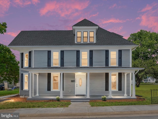 232 Crawford St, Strasburg, VA 22657 - view of front of home with a porch and roof with shingles