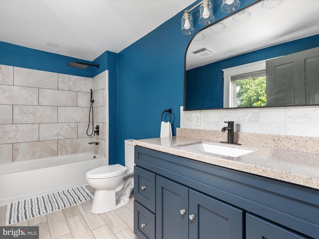 232 Crawford St, Strasburg, VA 22657 - full bath featuring vanity, bathing tub / shower combination, and tile patterned floors