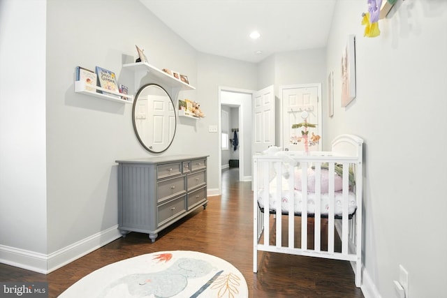 110 S Washington St, Havre De Grace, MD 21078 - bedroom with dark wood-style flooring and recessed lighting